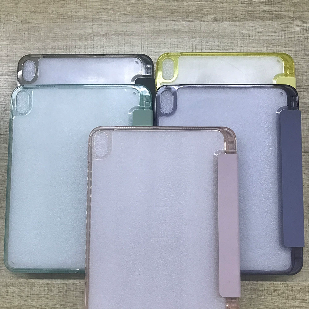 Применимо к защитному чехлу iPad 10 поколения защитный чехол из прозрачного акрилового вращающийся кожаный чехол с бронзированным покрытием