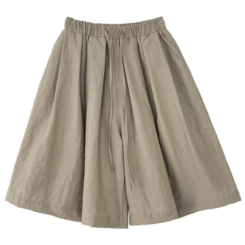 Luxe Relaxed Wide-Leg Casual Pants for Women - Summer New Arrival, Elastic Drawstring High-Waist Slimming A-Line Trouser Skirts - Item 0876