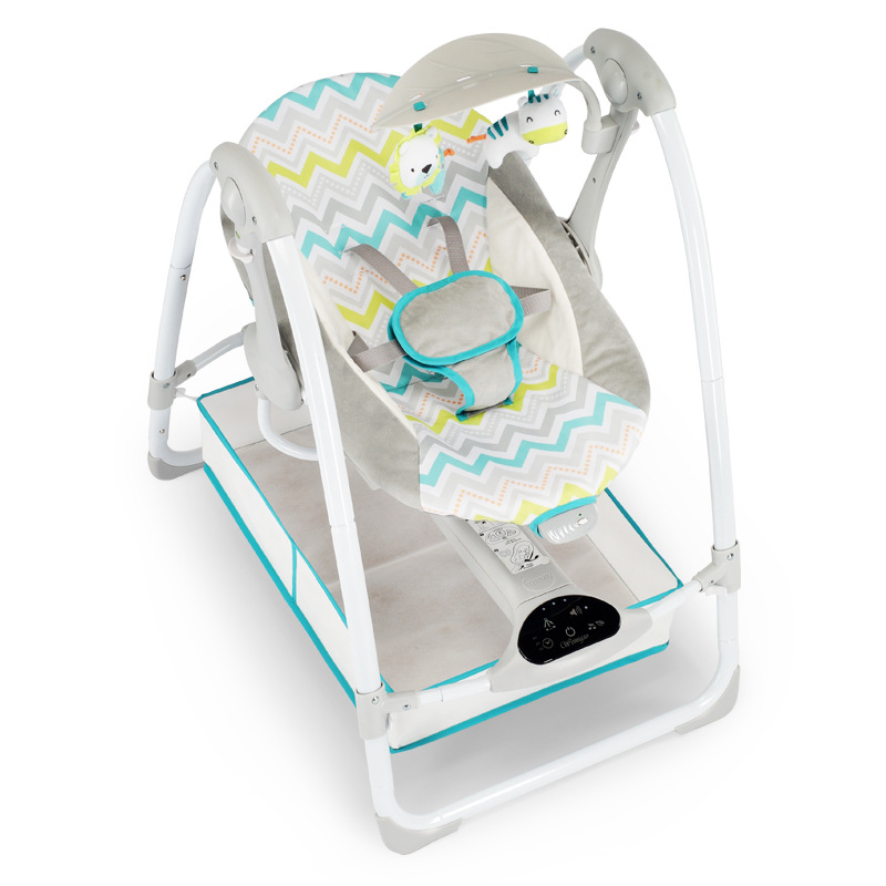 新款高景觀外接電源嬰兒電動搖椅寶寶秋千音樂玩具搖籃搖床搖搖椅