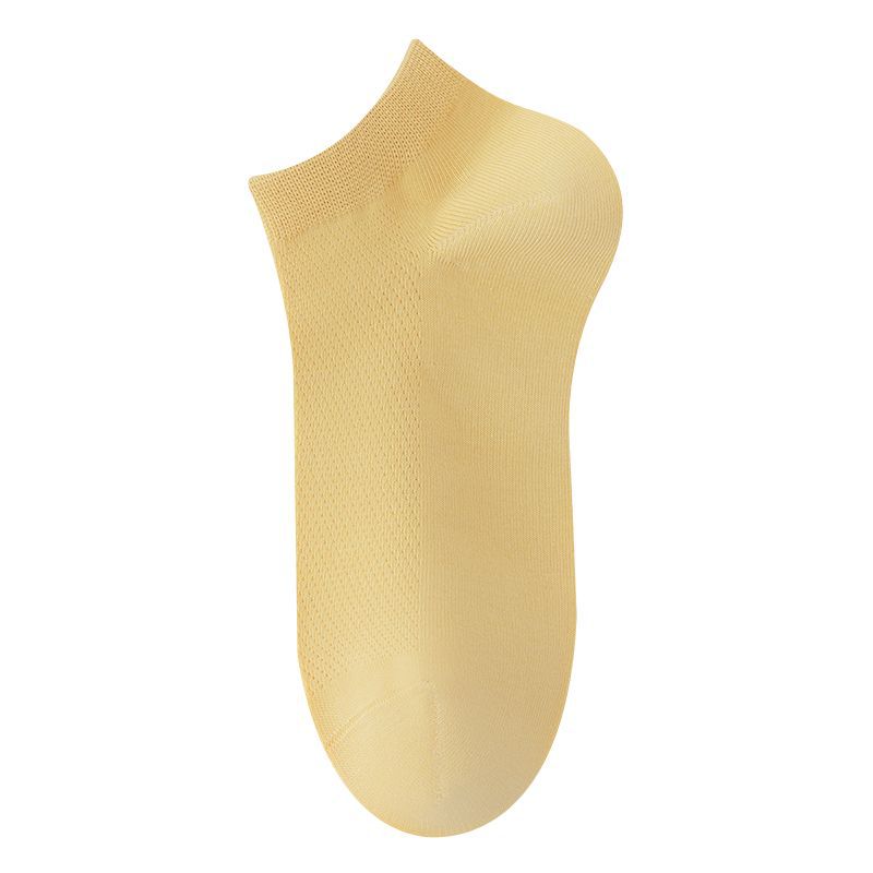 女性用靴下 夏用 薄手 綿100% メッシュ 通気性 無地 2025年新作 人気商品 卸売 湖北省諸曁市 源泉工場