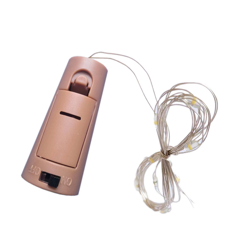 Cadena de alambre de cobre luz LED tapón de la botella luz neta vino tinto barra de luz chica corazón decoración pequeña luz de color suministro directo de fábrica al por mayor