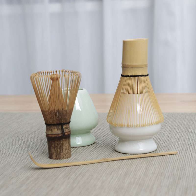 竹茶筅百本立抹茶工具刷子日本打抹茶点茶宋代茶拨茶勺日式