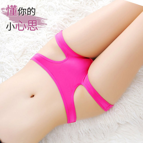 Women's Summer Sexy Tempting Charming Thin Breathable Low-Waist Invisible Mesh Hollow Korean Style