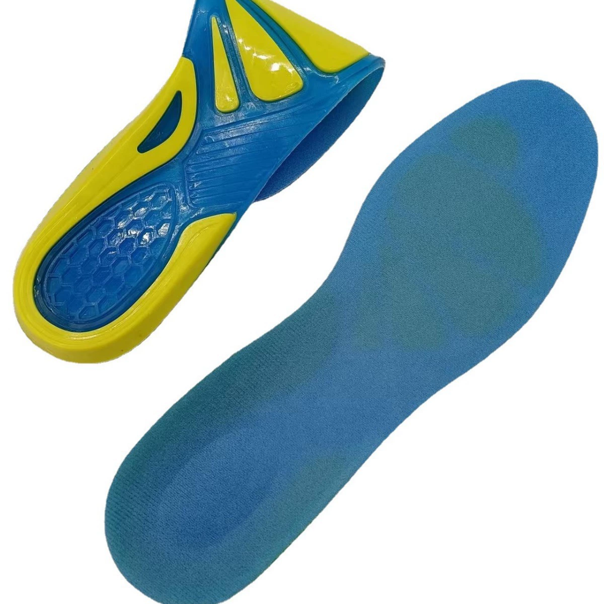 Силиконовые амортизирующие спортивные стельки для мужчин и женщин, эластичные Нескользящие противоболезненные Повседневные Дышащие баскетбольные спортивные стельки для бега