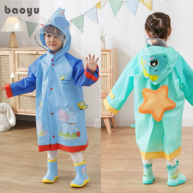 Детский плащ для мальчиков и девочек 2023 Новый студенческий детский пончо принцессы Детский сад Кролик Утёнок динозавр
