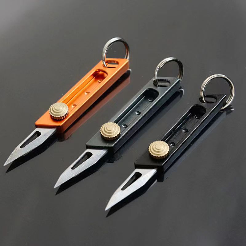 합금 푸시 나이프 오렌지