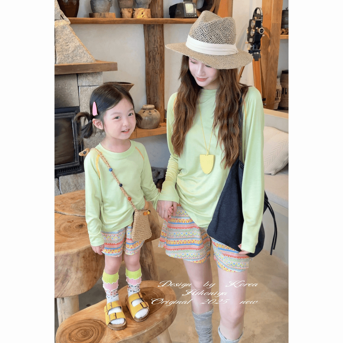 エスニック柄ショーツ 親子
