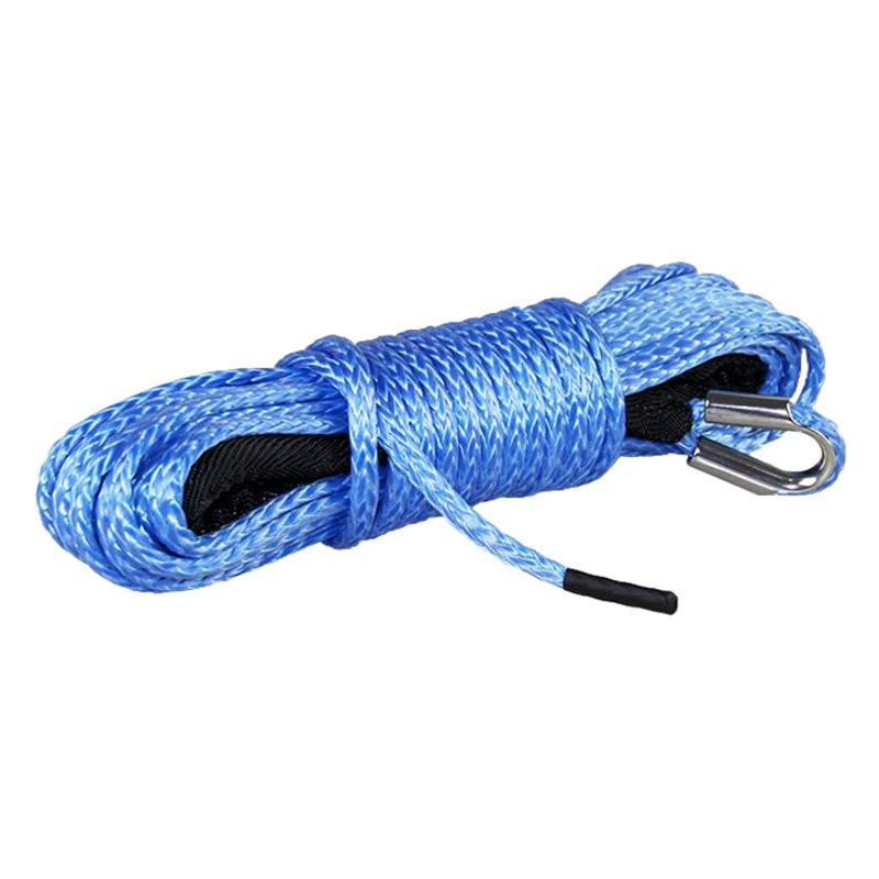 Трансграничная версия 7700 фунтов полимерный полиэтилен электрический трос для лебедки 5mm/6 mmx15 m автомобильный спасательный трос