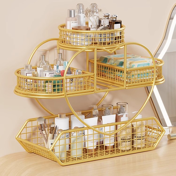 Cosmetics Rack Storage Box Dressing Table Desktop Rack Washstand Multi-Layer Lipstick Skin Care Products Bathroom