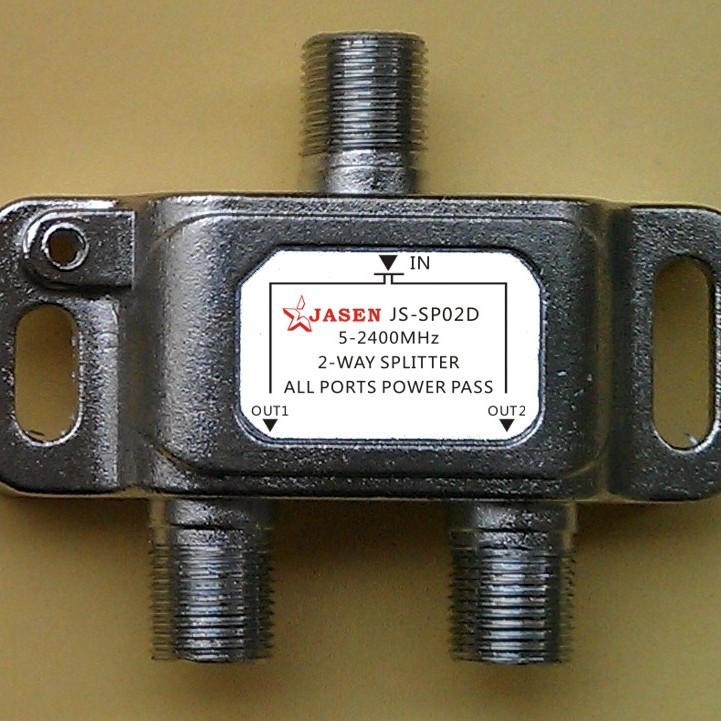 佳星 JASEN 电视信号2功分器 2-way splitter 二功分器 JS-SP02D