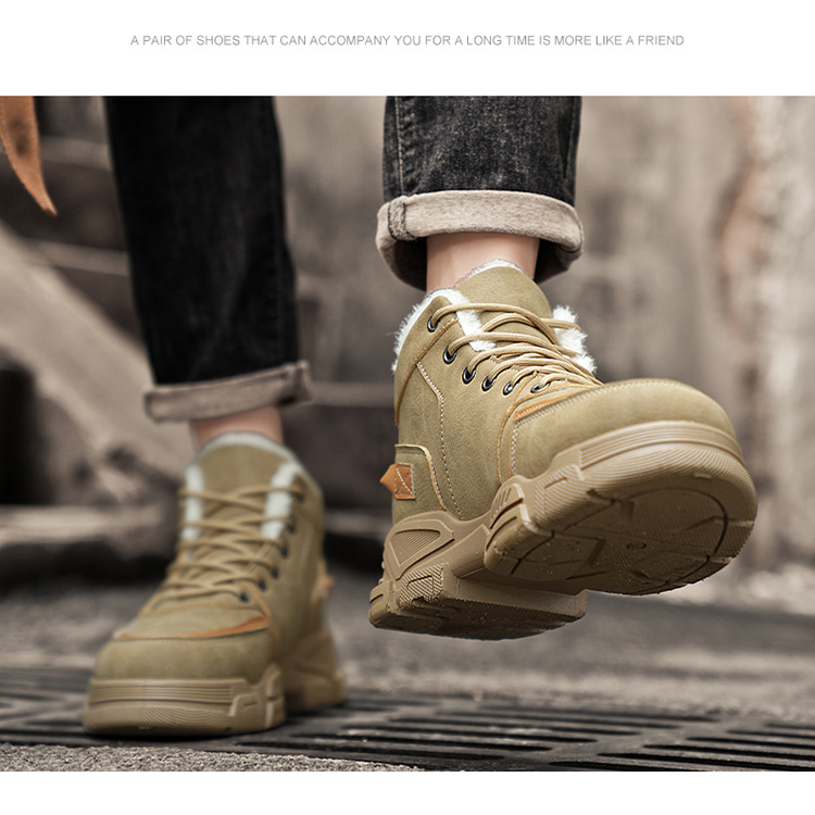 Stivali da uomo in cotone Martin, foderati in pile, caldi e di grandi dimensioni_voghion.com