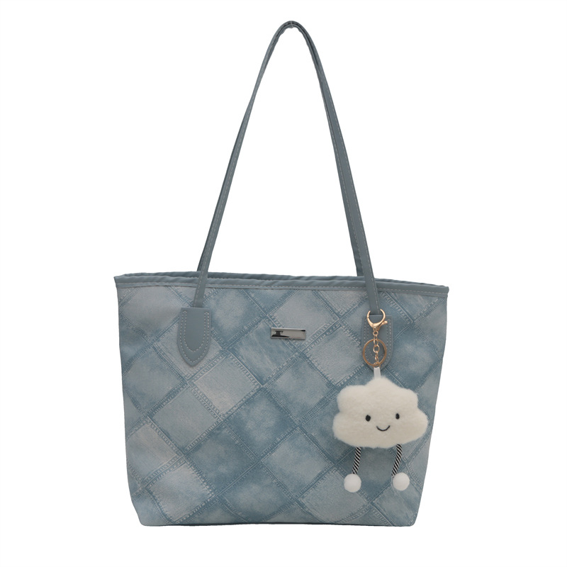 Otoño nuevo bolso de gran capacidad para mujeres 2024 moda moda simple mochila de hombro textura de diamante bolso de viaje