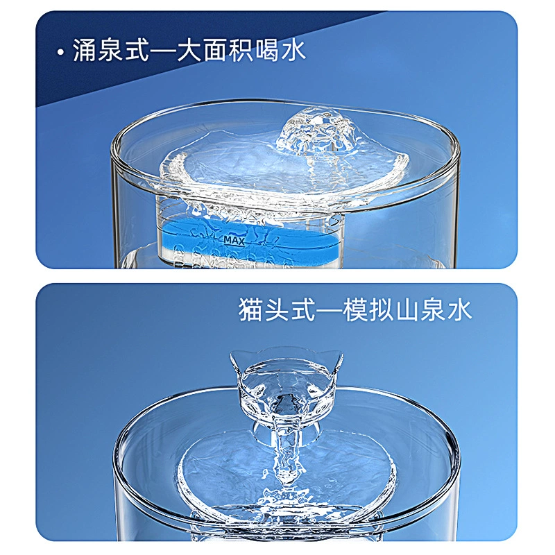 Automatic Pet Water Fountain 2025 — Cat Drinking Fountain, 0.6 kg, 19.5×14.5×14.5 cm