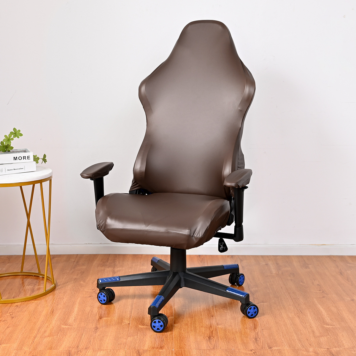 Funda para silla de juegos impermeable de PU elástica transfronteriza resistente al desgaste a prueba de polvo universal computadora Internet café cubierta para silla giratoria competitiva al por mayor en stock