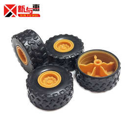 小轮子塑料30mm玩具车轮子新料包注包胶多色现货供应塑料轮子玩具