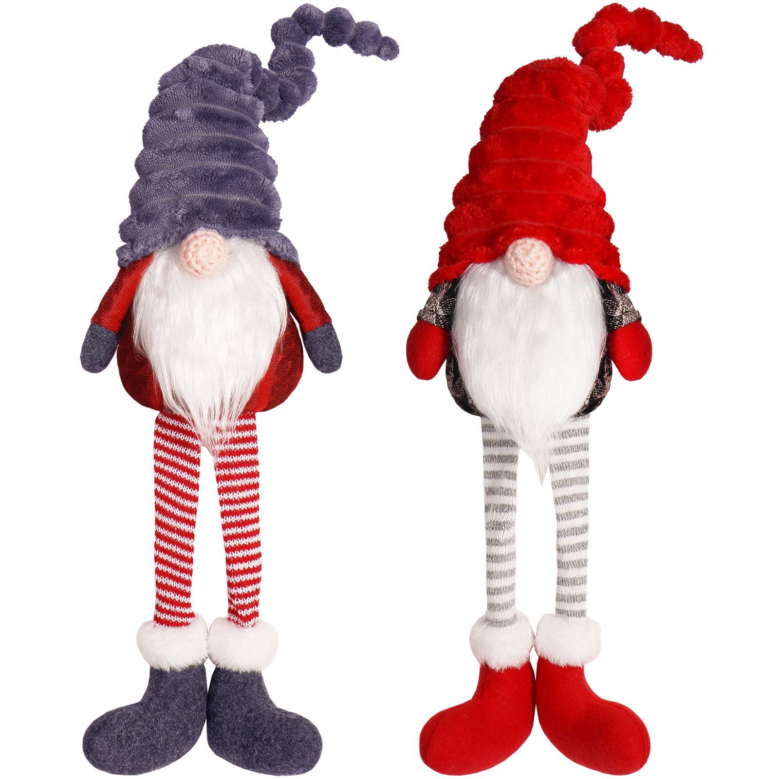 Navidad transfronteriza muñeca sin cara piernas muñeca adornos bosques nórdicos piernas largas decoración diaria para el hogar