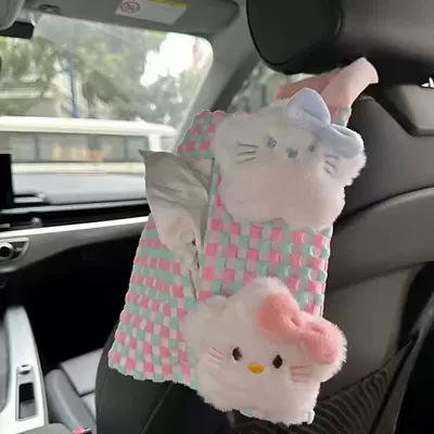 Car Tissue Bag Hanging Pouch: Car tissue box/set