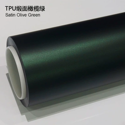 Auto Color Change Film Color-Changing Film Ppf Frosted Matte - tpu-satin-olive-green-1524m15m