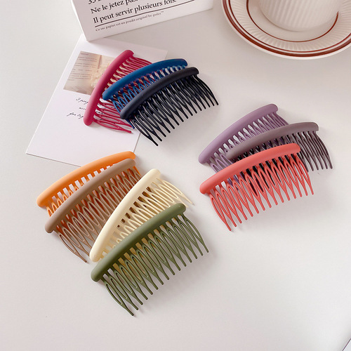 Broken hair sorting artifact frosted large non-slip comb forehead bangs hairpin side hair comb back of head headdress for women