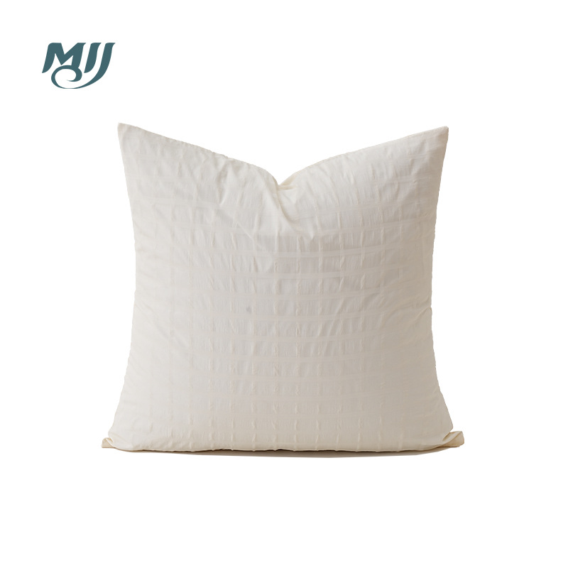 Estilo nórdico cojín de color brillante doble capa tela salón sofá almohada luz diseño simple almohada noche