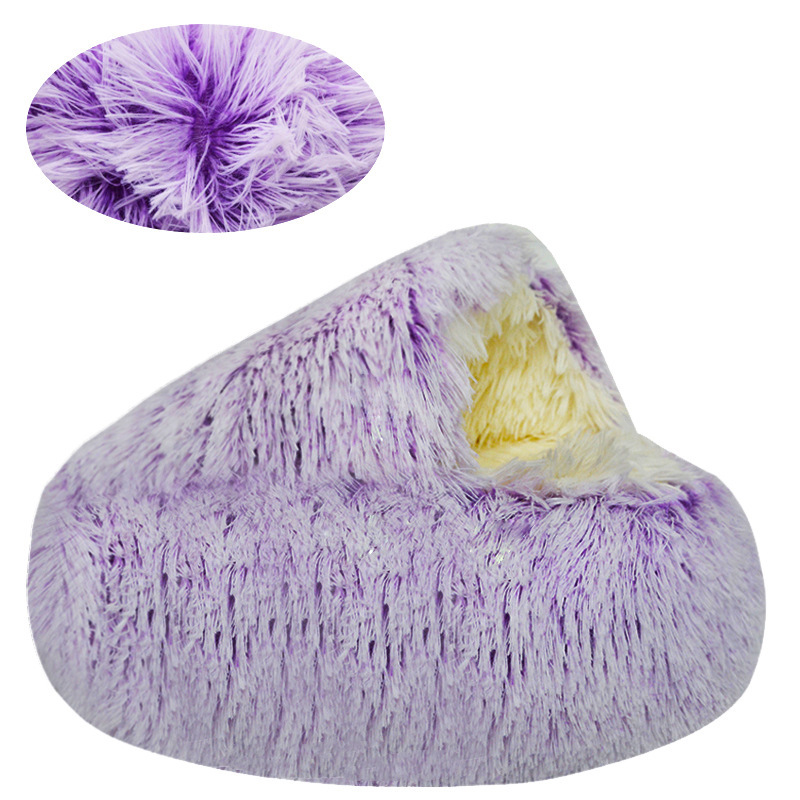 Invierno cálido Shell semi-cerrado gato nido mascota gato cama semi-rodeado nido de perro cerrado nido de gato entrega estándar