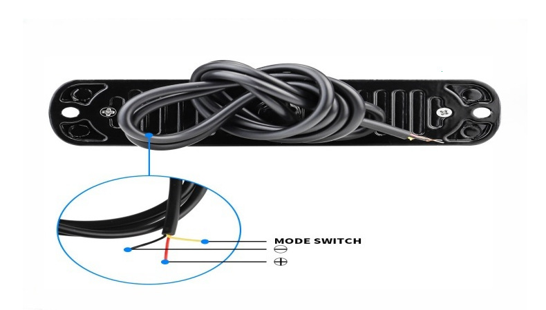 Car Strobe Side Light, Motorcycle Pickup Truck Flash Atmosphere Light 12-24V Wide Voltage Strobe Light Cross-Border Manufacturer