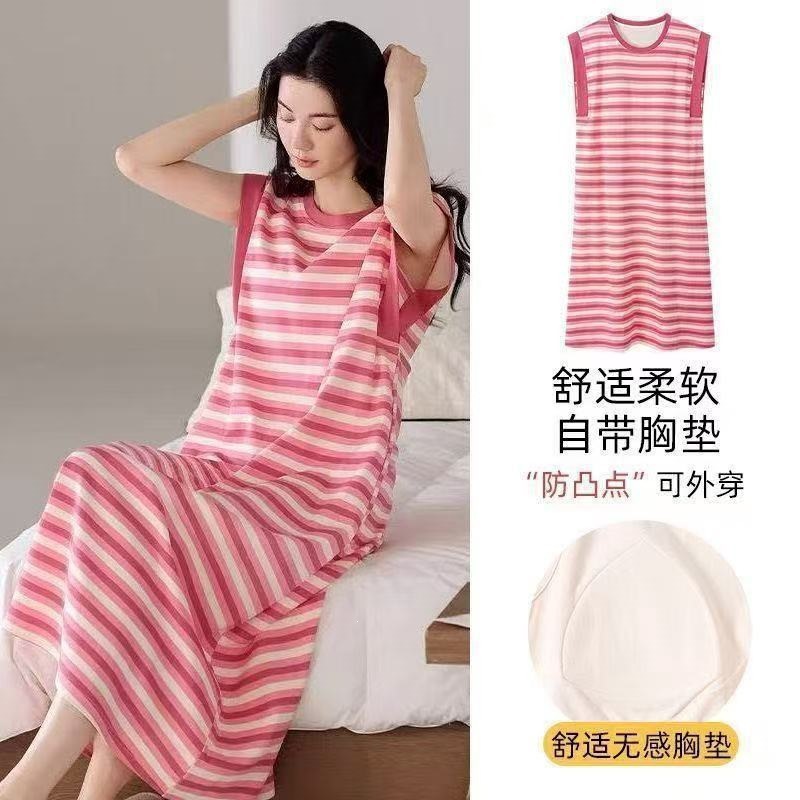 Mangas cortas osos con cojín de pecho pijama mujer 2026 nuevo tipo se puede usar en verano delgado pijama de mujer ropa de hogar de verano