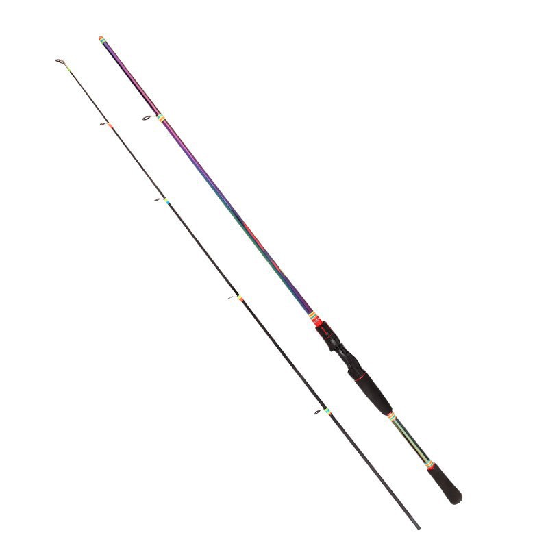 Luya Rod MH ajuste ML ajuste M ajuste 2,7 M caña de pescar 2,4 pistola mango recto mango negro enchufe artes de pesca caña de pescar