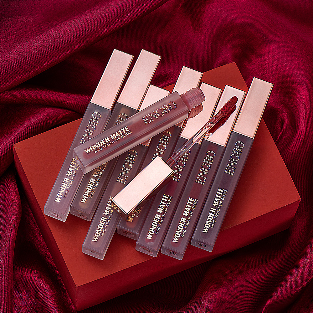 ENGBO's new lipstick set, lip gloss set, lip oil matte non-stick cup, lip gloss gift set, cross-border lipstick details Picture