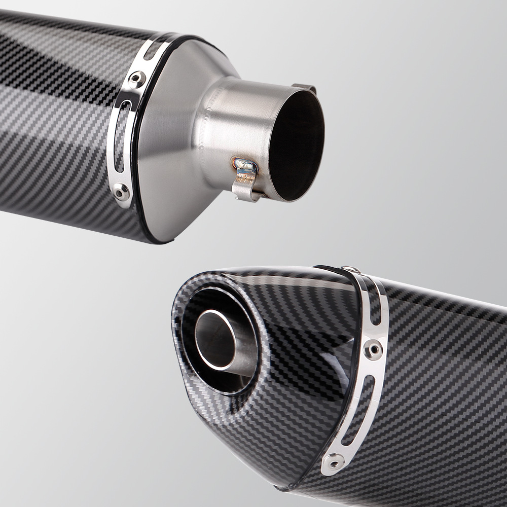 Motorcycle Exhaust Pipe R27 Small Square Tail Section 51mm Universal 250Sr 800Nk Sai 350 R3