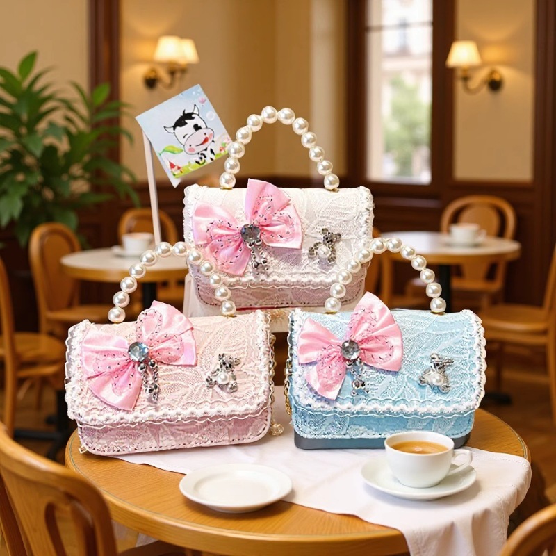 Bolso de mano de moda coreana para niños, bolso de verano para niñas, bolso de estilo de estilo de dibujos animados, bolso de hombro.