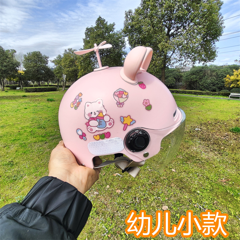 7-15 years old 3C certified motorcycle helmet Boys and Girls cute summer Four Seasons universal electric car helmet half helmet
