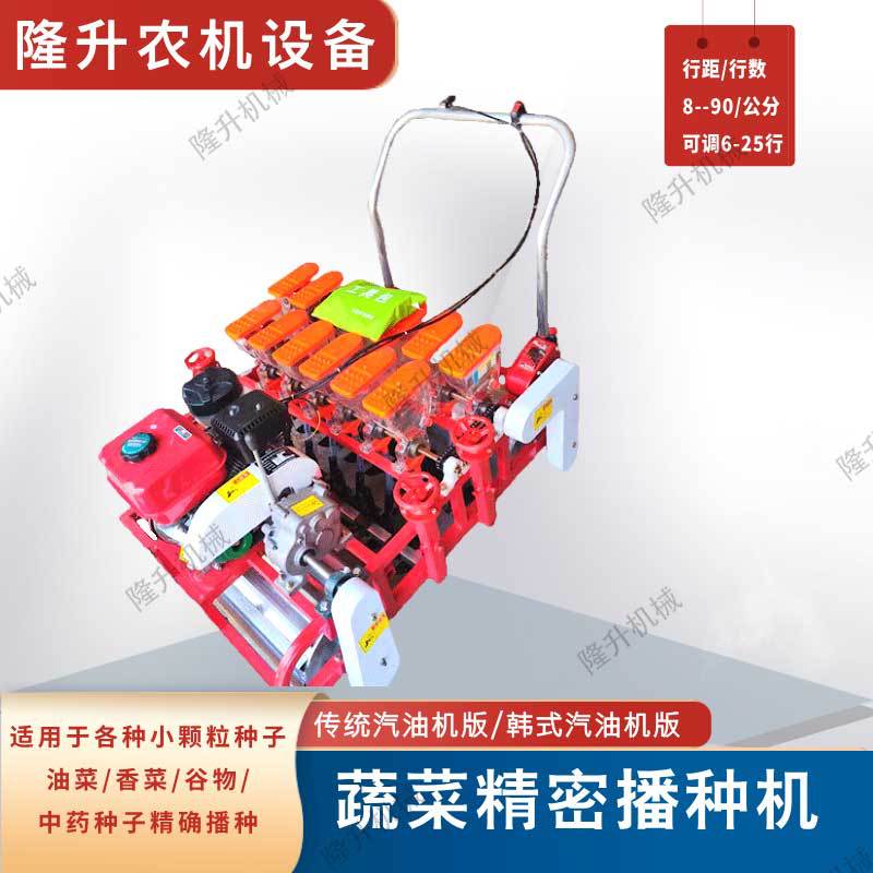 汽油机式蔬菜精播机普通款韩式蔬菜精播机 谷物播种机花卉中药