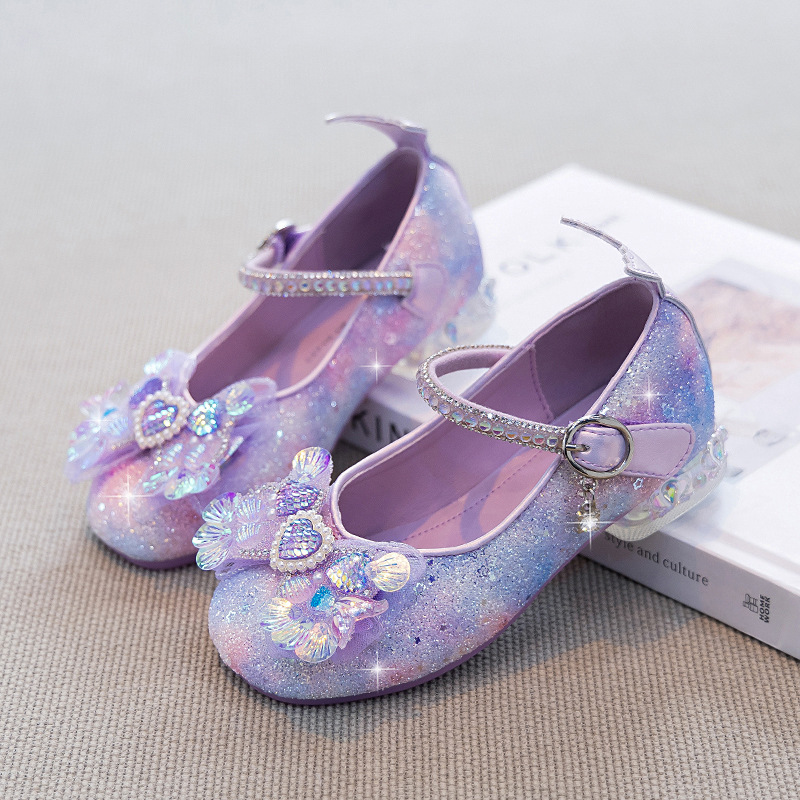 Zapatos de princesa de niñas zapatos de cuero de moda 2026 nuevos zapatos de primavera para niños zapatos de cristal de niñas image 4