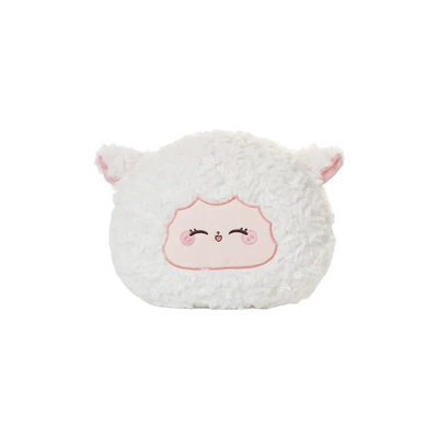car seat pillow four – Headrest - rabbit-fur-embroidered-lamb-head-pillow-white