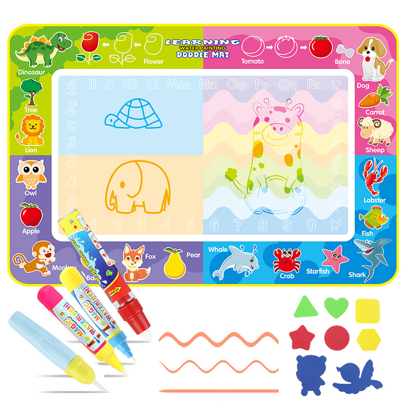 150*100儿童水画布可图案魔法水画毯宝宝水写毯早教启蒙玩具
