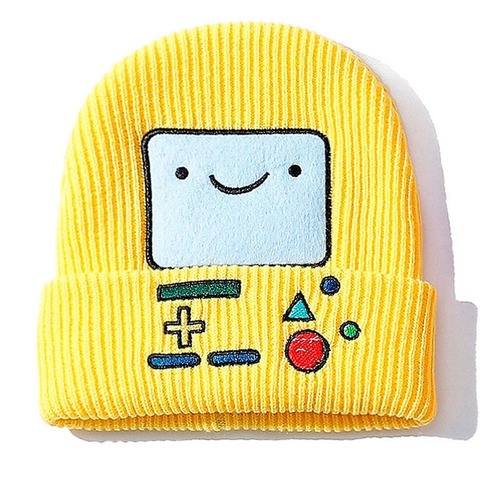 Autumn/Winter Knitted Hats for Men and Women, Warm and Thick, Starry Kali Same Style, Smiling Embroidery, Student-Friendly, Korean Version, Cold Hat Trend