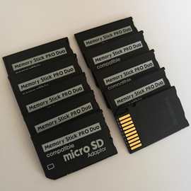 适用于PSP内存卡TF转MS短棒卡套记忆棒单马甲MicroSD转MS适配器
