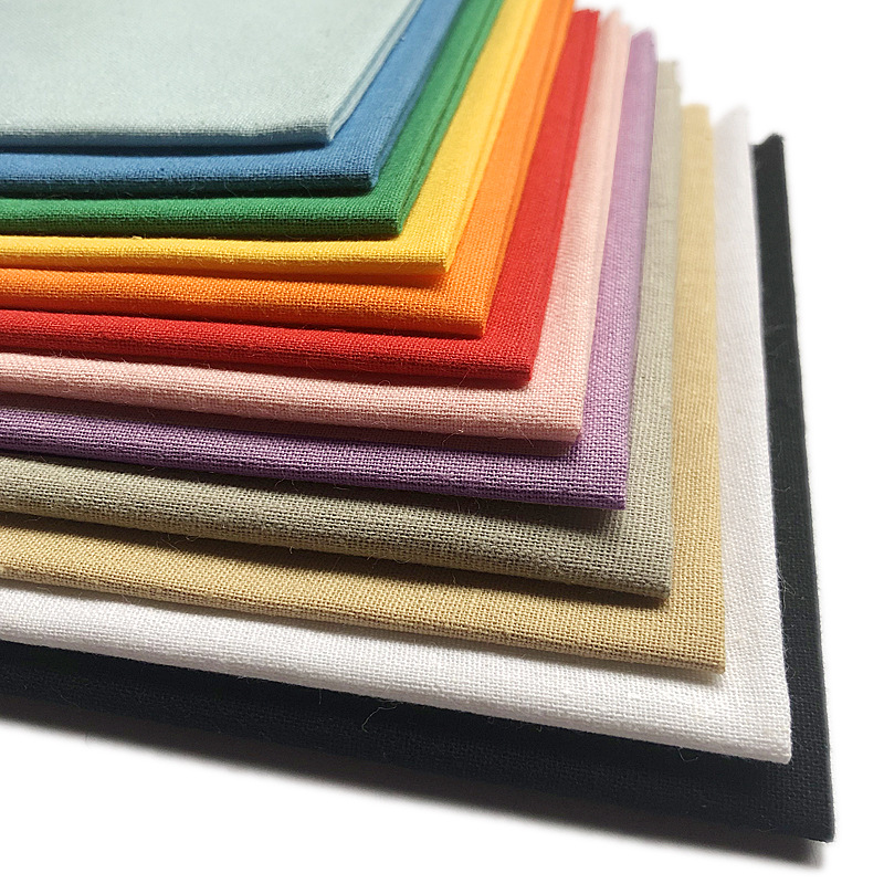 ll色棉布小布头手工DIY拼布娃衣玩偶彩色布料红白布黑布面料碎