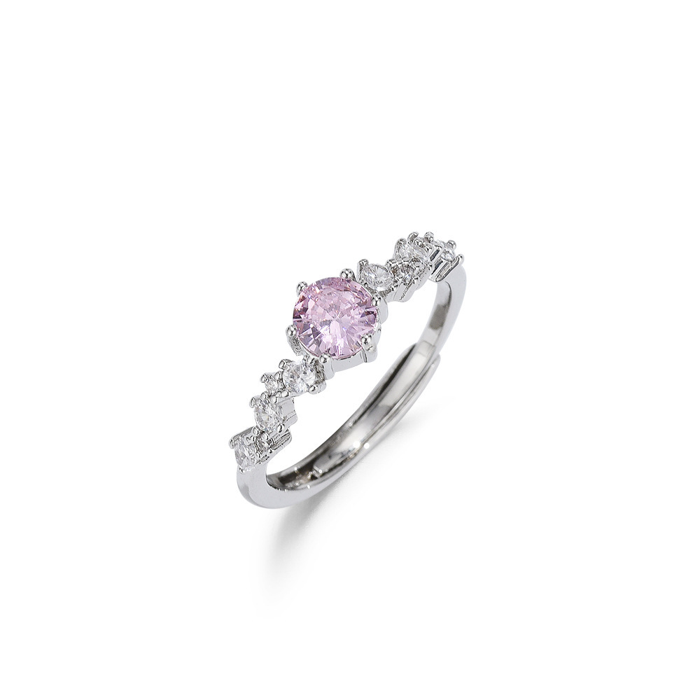 Small design cute one size wedding ring, 18 carat