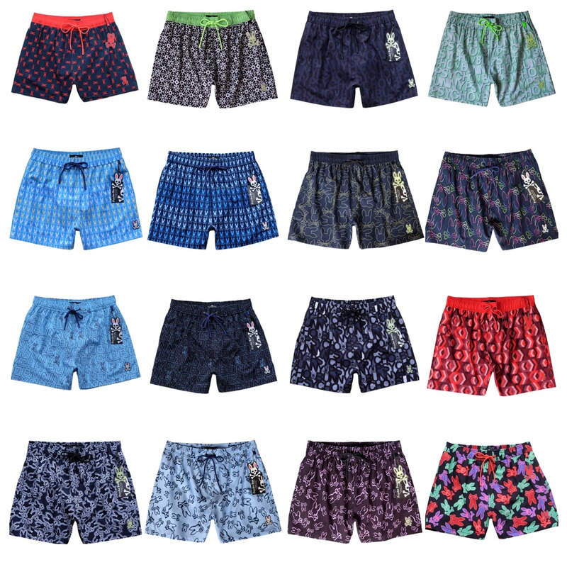 high quality Skull Rabbit Psycho Bunny Shorts Beach Trunks Swimming Trunks Men's European and American Cross-border Hot Selling high quality Skull Rabbit Psycho Bunny Shorts Beach Trunks Swimming Trunks Men's European and American Cross-border Hot Selling
