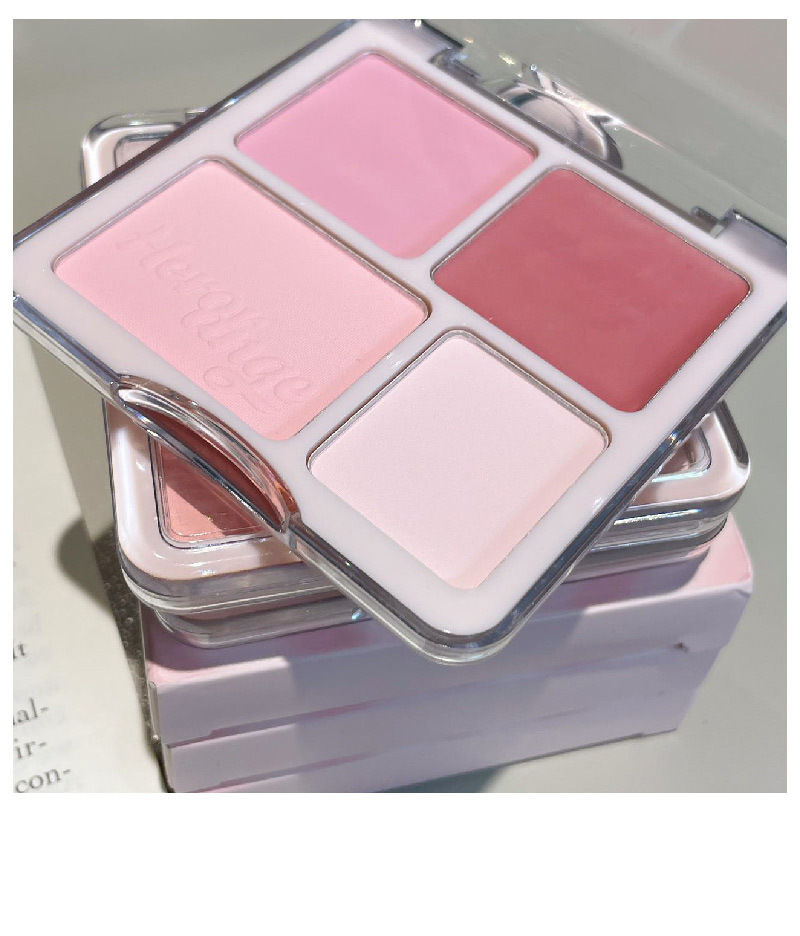 HERORANGE~ Heart-to-Heart Love Blush High Disc Natural Nude Makeup Face Brightening and Swelling Color Contouring All-in-one Disc undefined