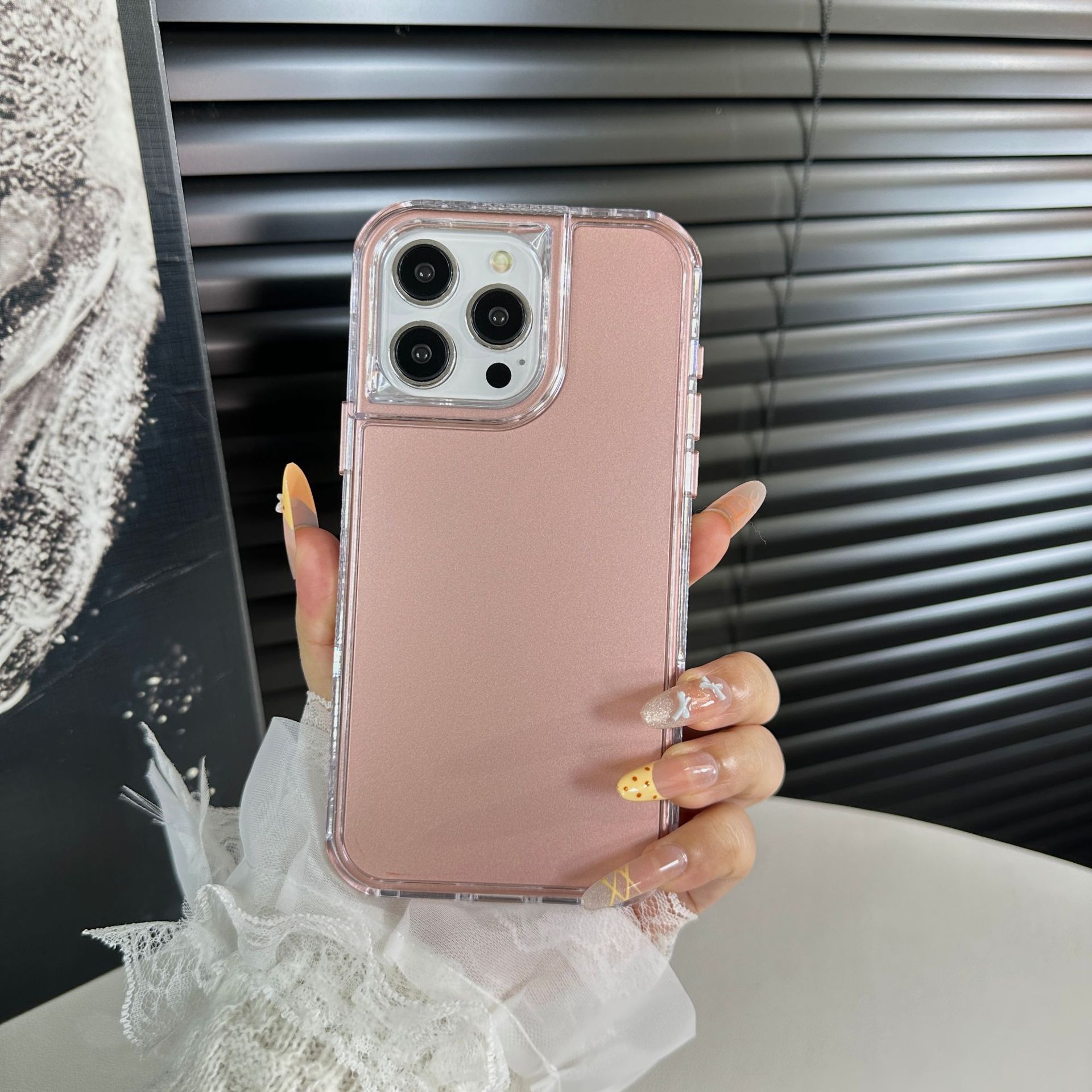Funda 3 en 1 para iPhone 17 Pro Max de TPU, Protección Anticaídas y Antiimpactos