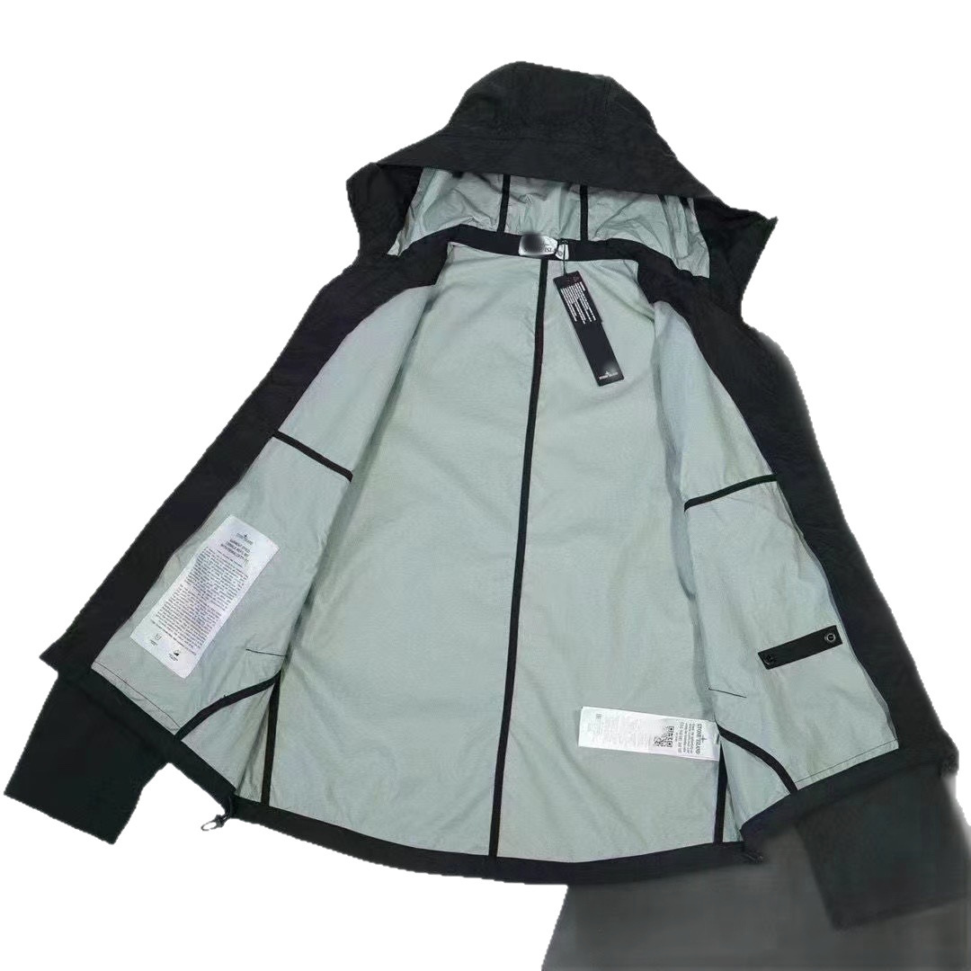 Cross-border Stone Brand Outdoorjacke mit Ärmelaufnäher, Kapuzenjacke, Unisex, erhältlich für Dropshipping_voghion.com