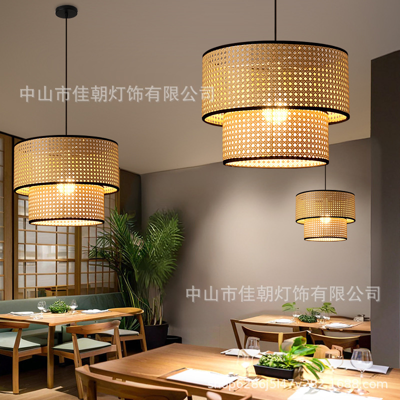 和風わびさびスタイル麻縄シャンデリア禅茶室B&Bレトロインダストリアルスタイルレストラン寝室新中国風ホテルランプ|undefined