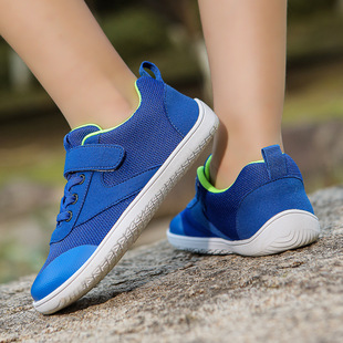 Cross-Border Leisure Sports Fitness Training Wide-Toe Shoes Foreign Trade Children's Breathable Non-Slip Lightweight Outdoor Soft-Soled Last Shoes