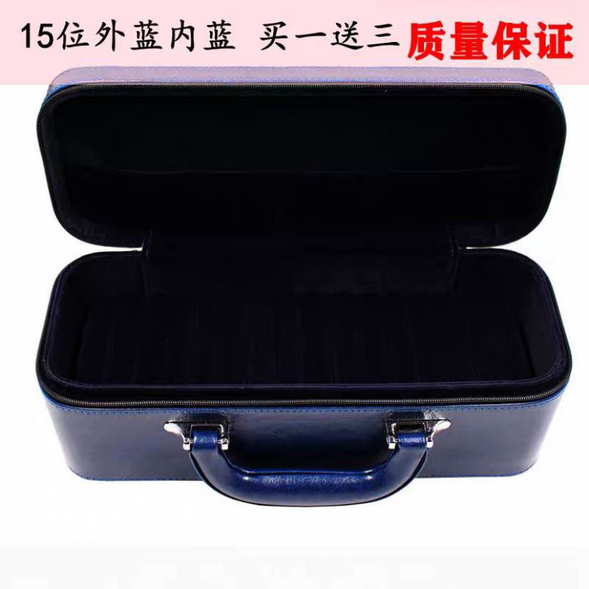 Brazalete caja de almacenamiento 15 dígitos brazalete caja de joyería jade jade caja de oro y plata caja de exhibición caja de joyería portátil caja doméstica