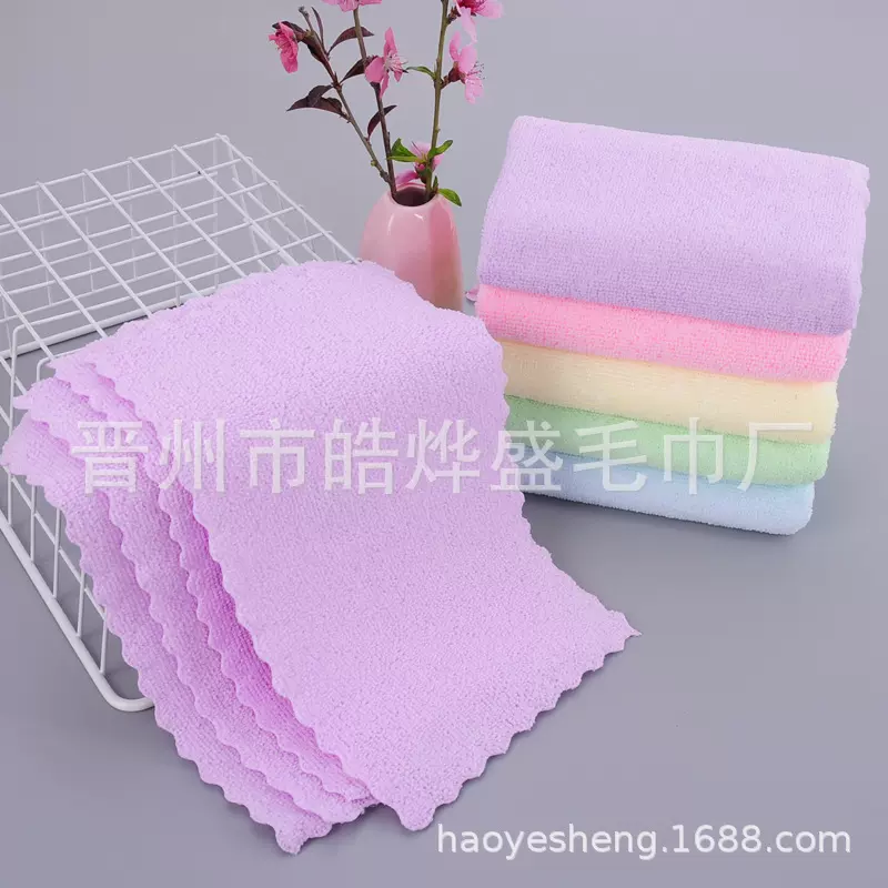 厂家批发.切边.经编.纬编.五彩毛巾地摊货源