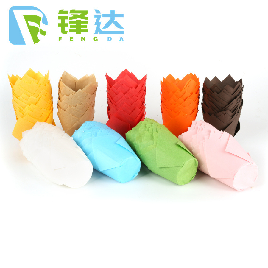 郁金香蛋糕纸杯火焰杯防油纸油纸纸托马芬杯脏脏包麦芬玛芬烘焙纸