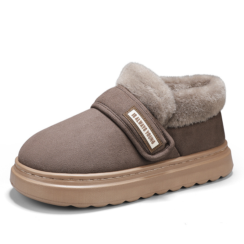 Invierno nuevas botas de nieve altas para hombre más zapatos de algodón cálidos gruesos de terciopelo botas cortas para hombre de plataforma al aire libre en vivo del noreste